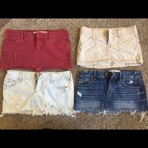 Hollister skirts sizes1-3